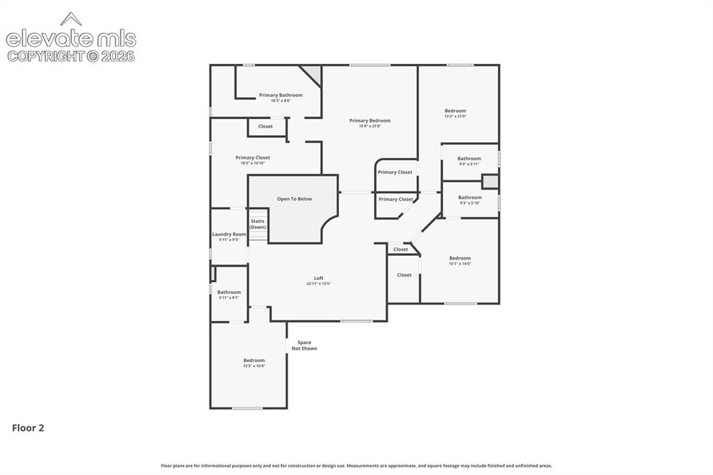 Image 34 of 43: Upper Level Floor Plan
