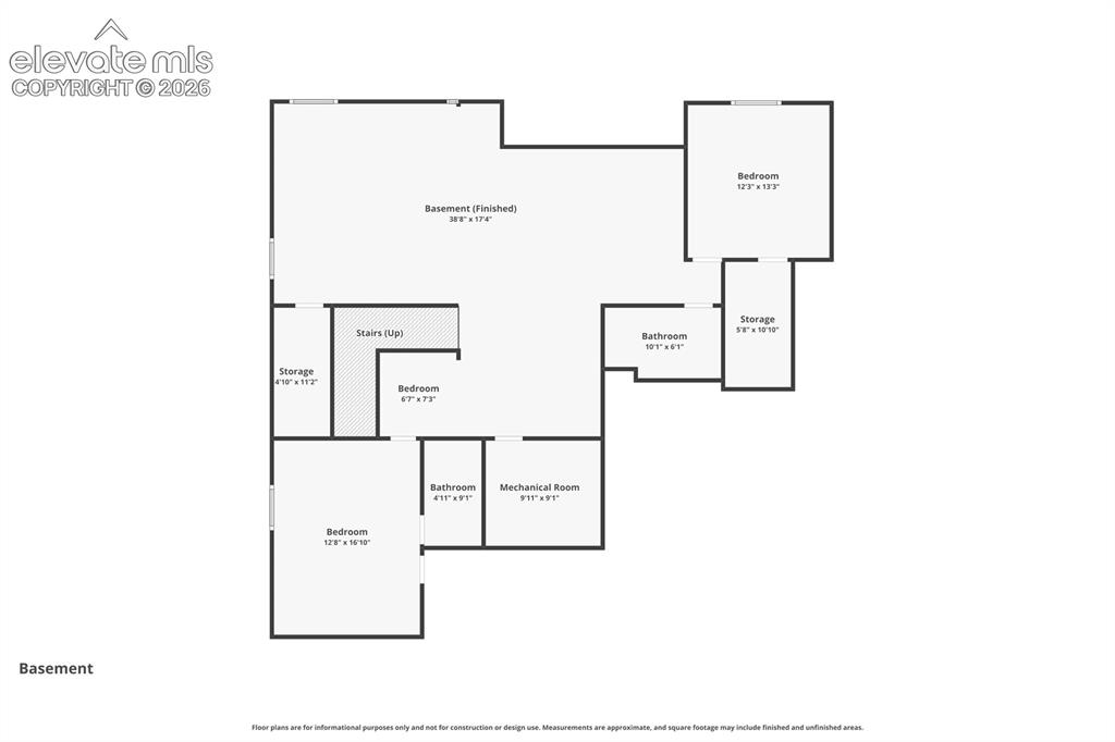 Image 35 of 43: Basement Floor Plan
