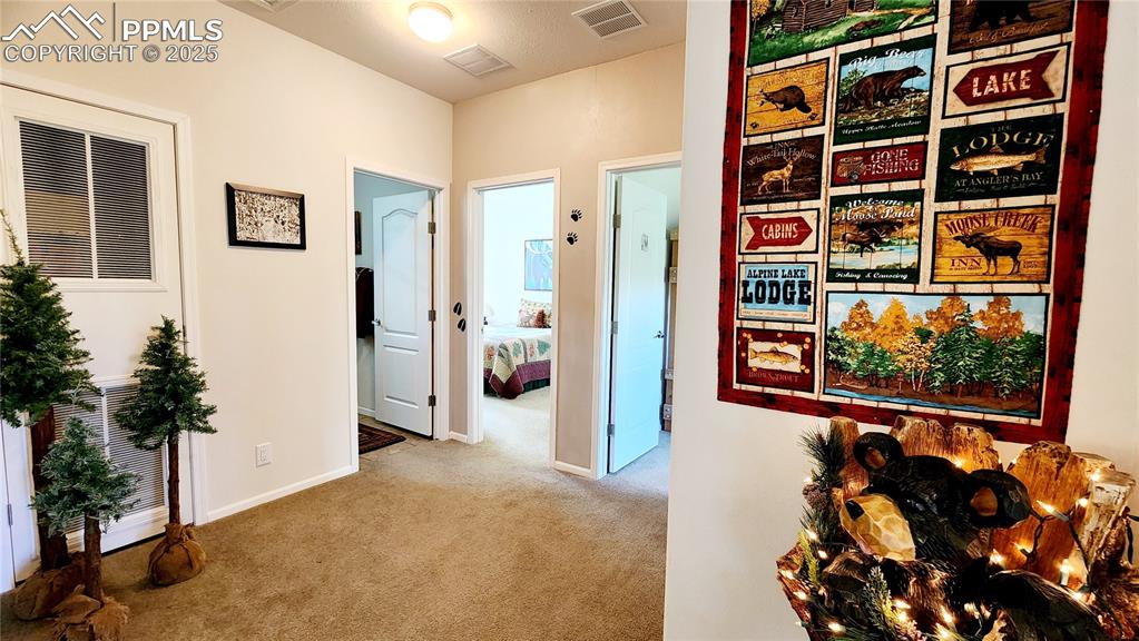 Image 28 of 50: Hall with 2nd bath and bedrooms 2 and 3