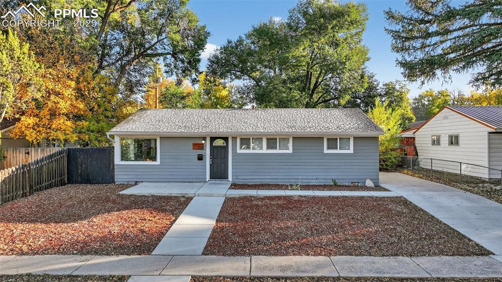 Caption: View of ranch-style home