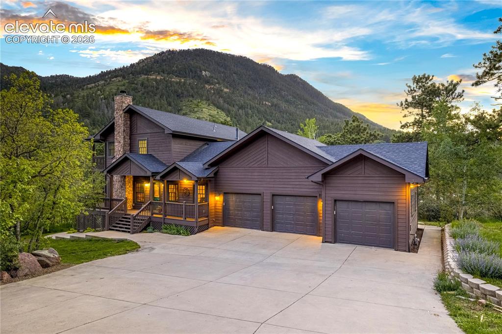 Image 1 of 50: Custom mountain home on the “sunny” side of Cascade