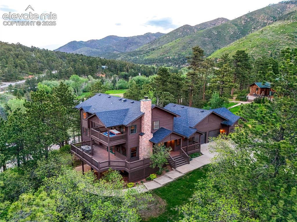 Image 49 of 50: Aerial of the residence