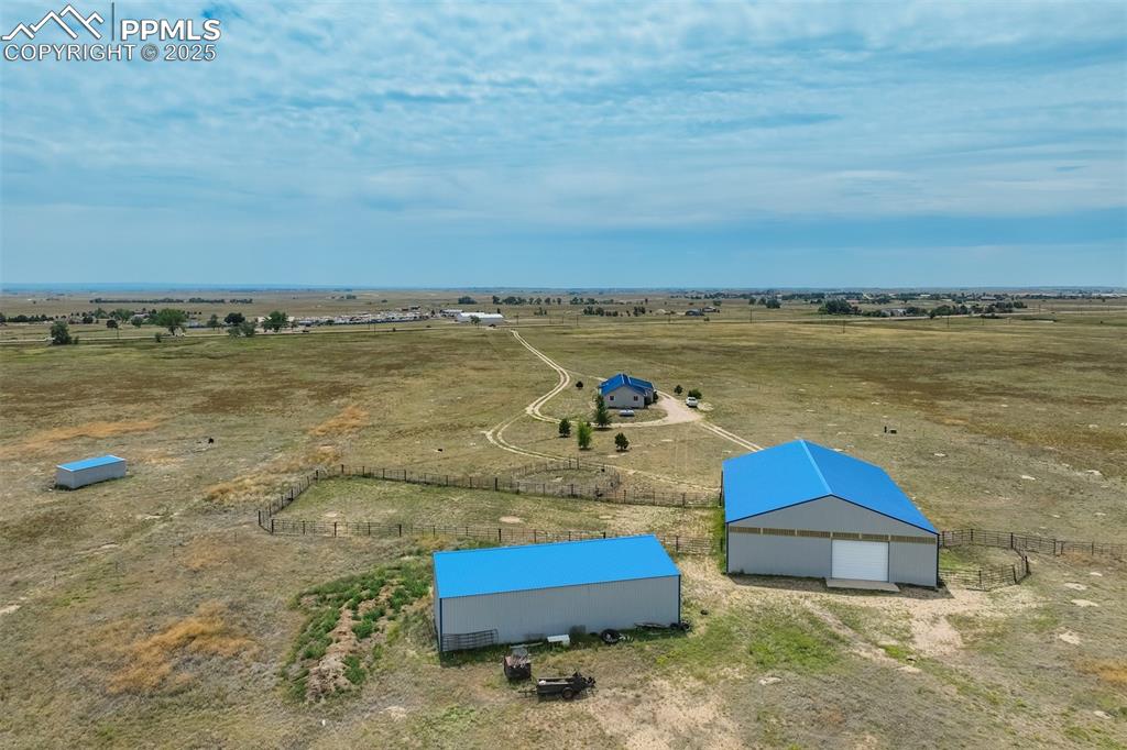 Image 45 of 50: Aerial view of sparsely populated area
