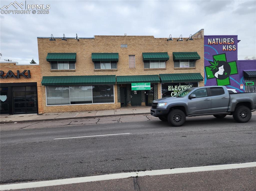 Caption: Front of Structure