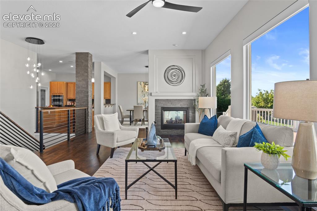 Image 13 of 44: Open concept living with plenty of room for family, friends & guests.
