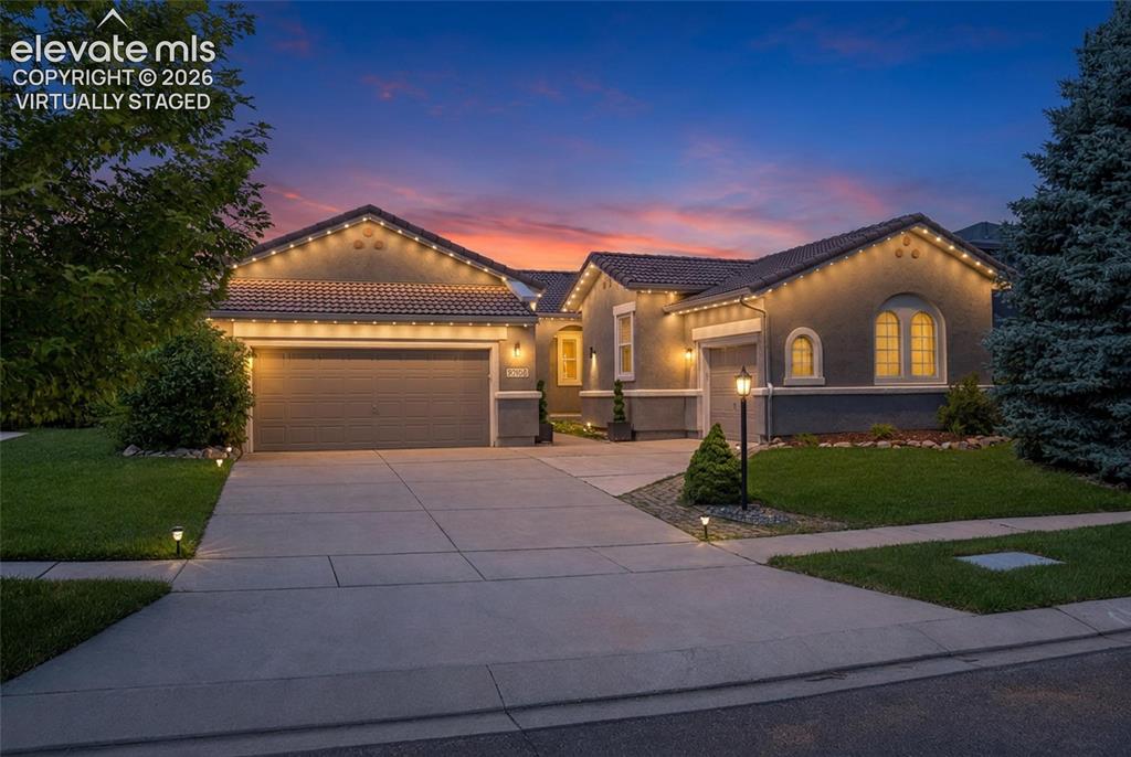Image 3 of 50: Virtually staged - for twilight but permanent eve smart lighting is there.