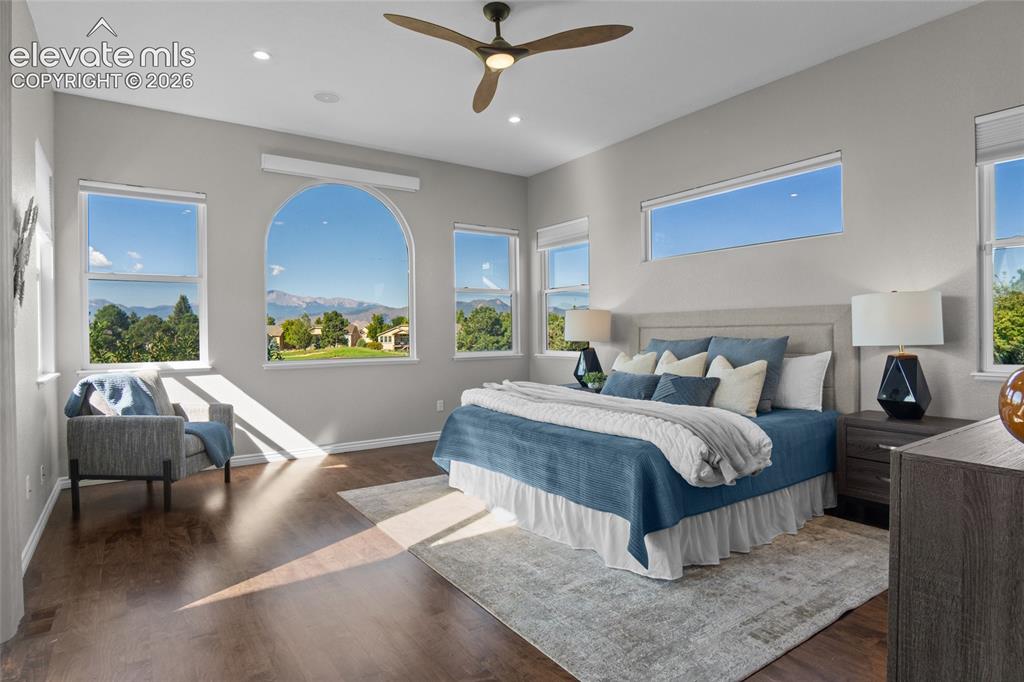 Image 5 of 44: Wake up to peaceful views like this as you open the Serena Smart blinds ~ r