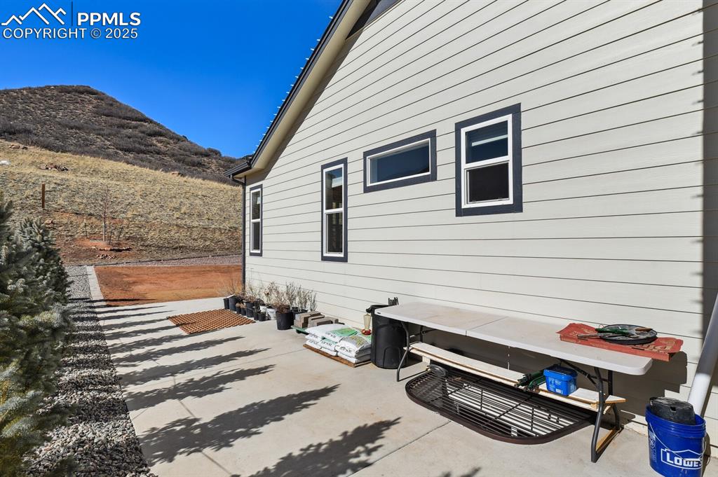 Image 40 of 47: View of patio / terrace with a mountain view