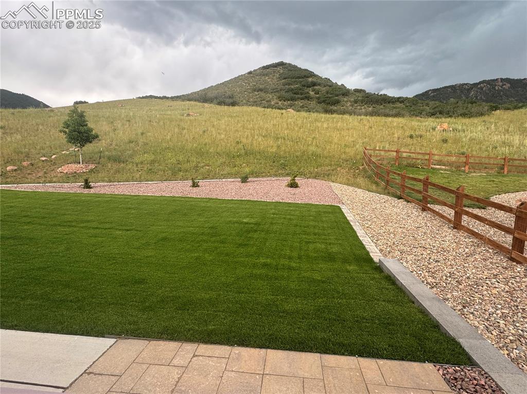 Image 44 of 47: View of yard featuring a mountain view and a view of countryside