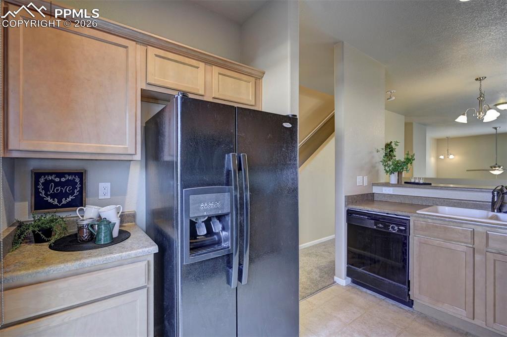 Image 20 of 44: Great coffee station area by the refrigerator.