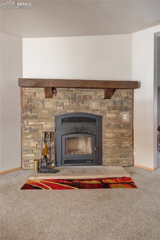 Image 11 of 50: Custom built wood burning fp with remote for temperature control