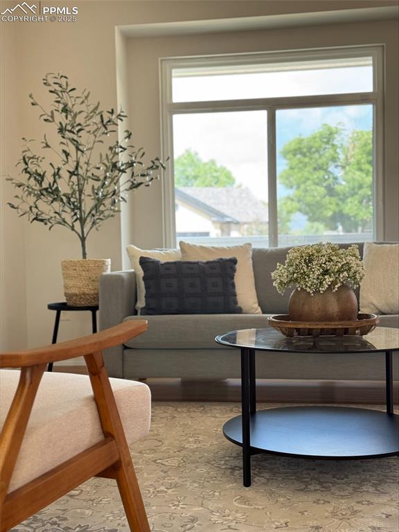 Image 14 of 45: View of living area. Quite cul-de-sac