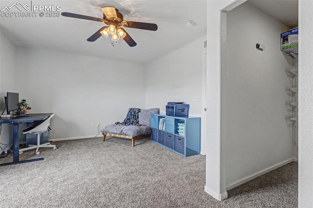 Image 28 of 47: Upper-Level 4th Bedroom (or Office) Photo #2