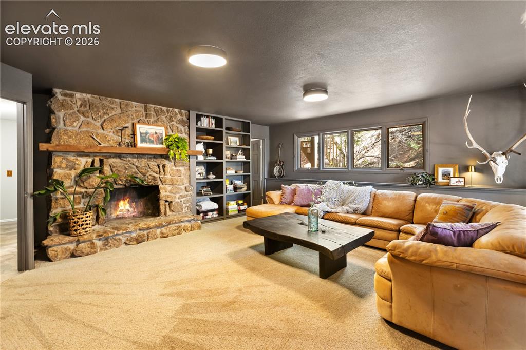 Image 24 of 38: One of two bedrooms on the lower level....