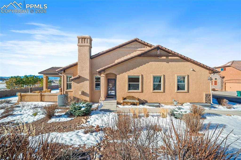 Caption: Front of Structure