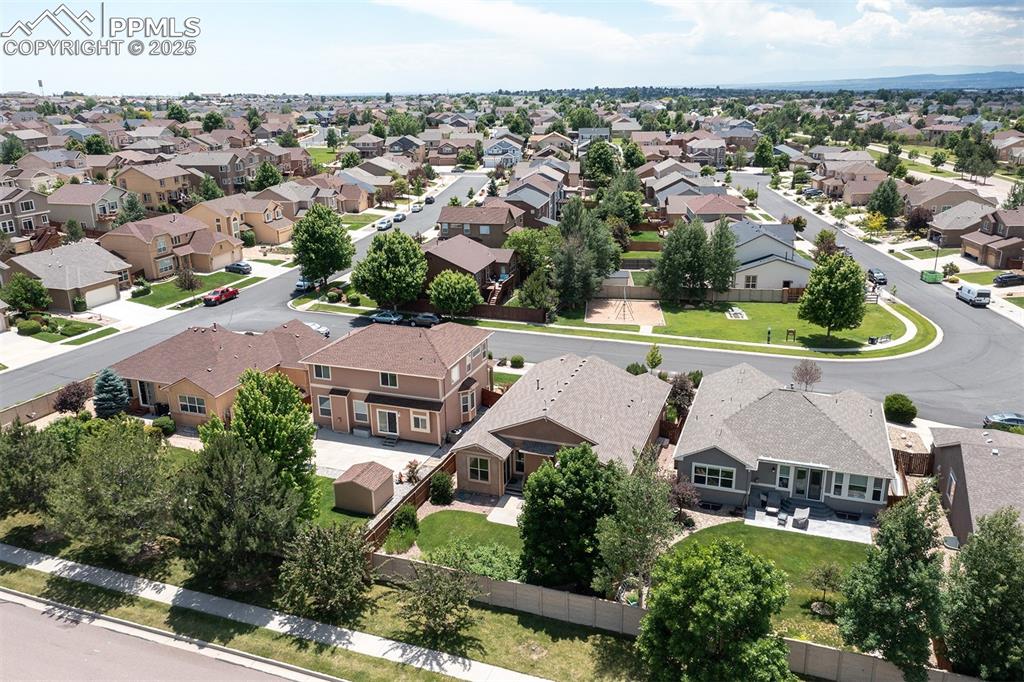 Image 41 of 46: Aerial view of residential area