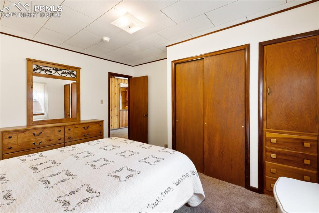 Image 20 of 35: Primary Bedroom with built in.