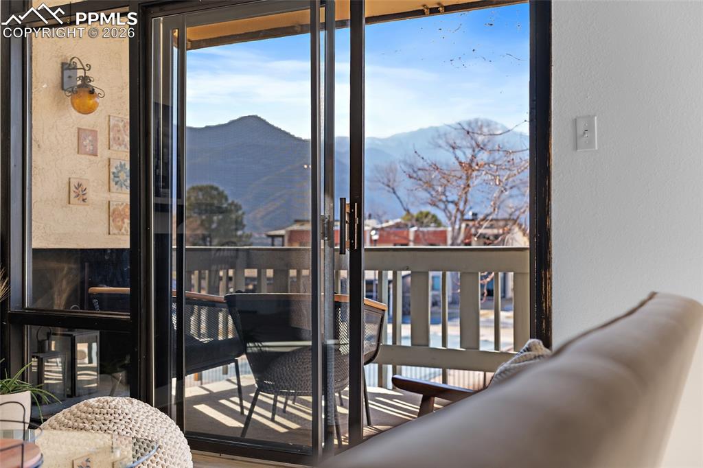 Image 12 of 43: Mountain Views from living area