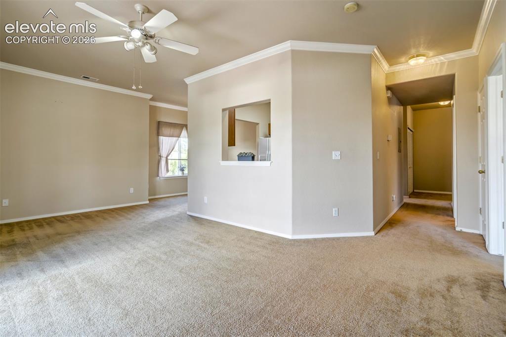 Image 6 of 50: View from the corner of the living room.