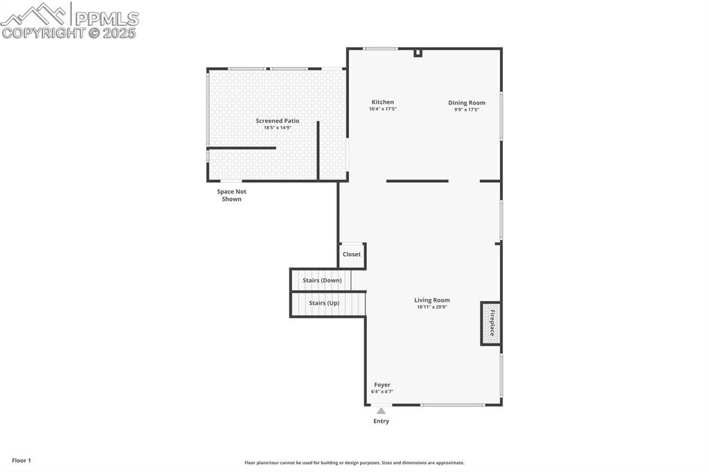 Image 27 of 29: View of floor plan / room layout