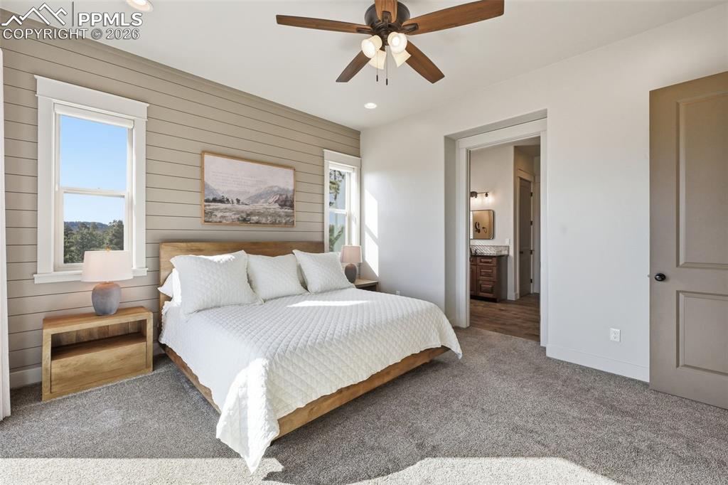 Image 26 of 49: Large master bedroom connecting to master bath