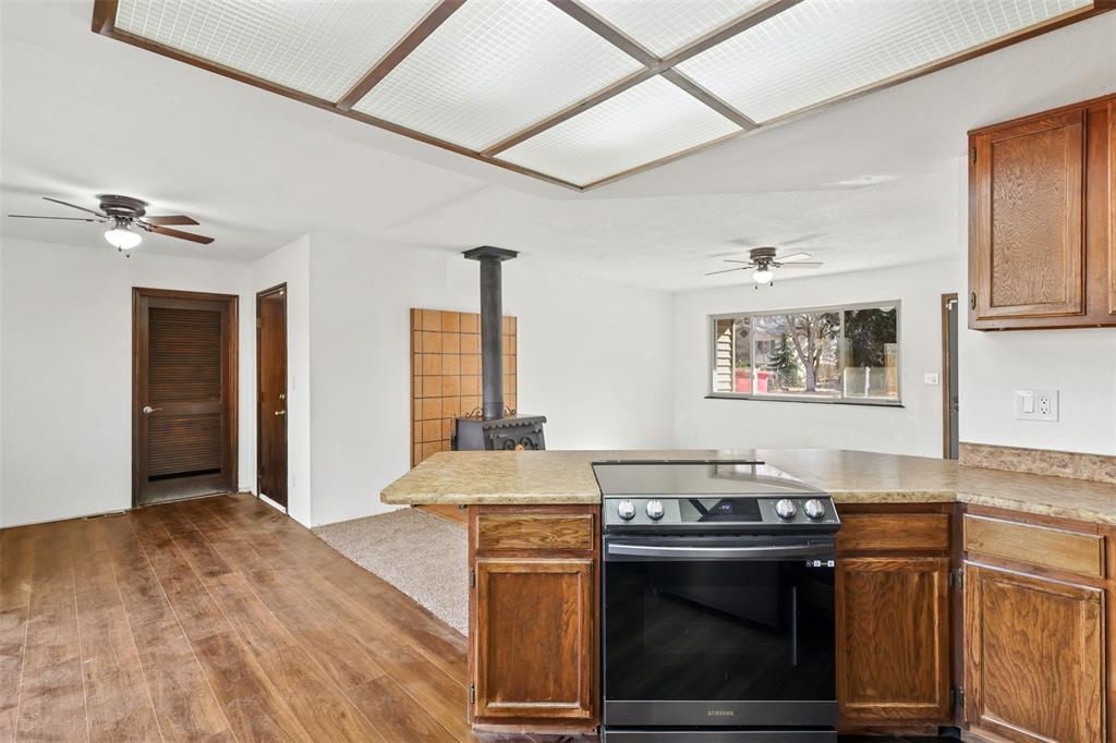 Image 9 of 32: View of kitchen and dining area