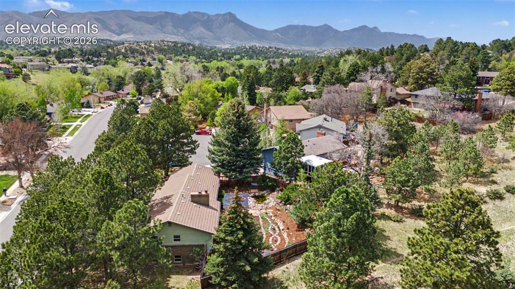 Image 36 of 43: Gorgeous aerial view of backyard and open space