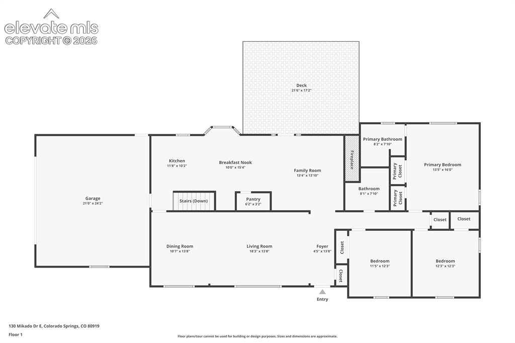 Image 42 of 43: Main Level Floor Plan