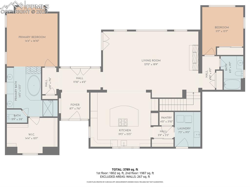 Image 49 of 50: View of floor plan / room layout, Main floor