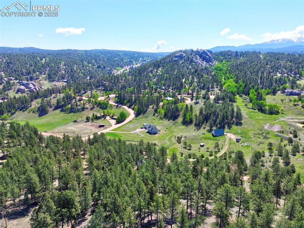 Image 45 of 49: Aerial overview of property