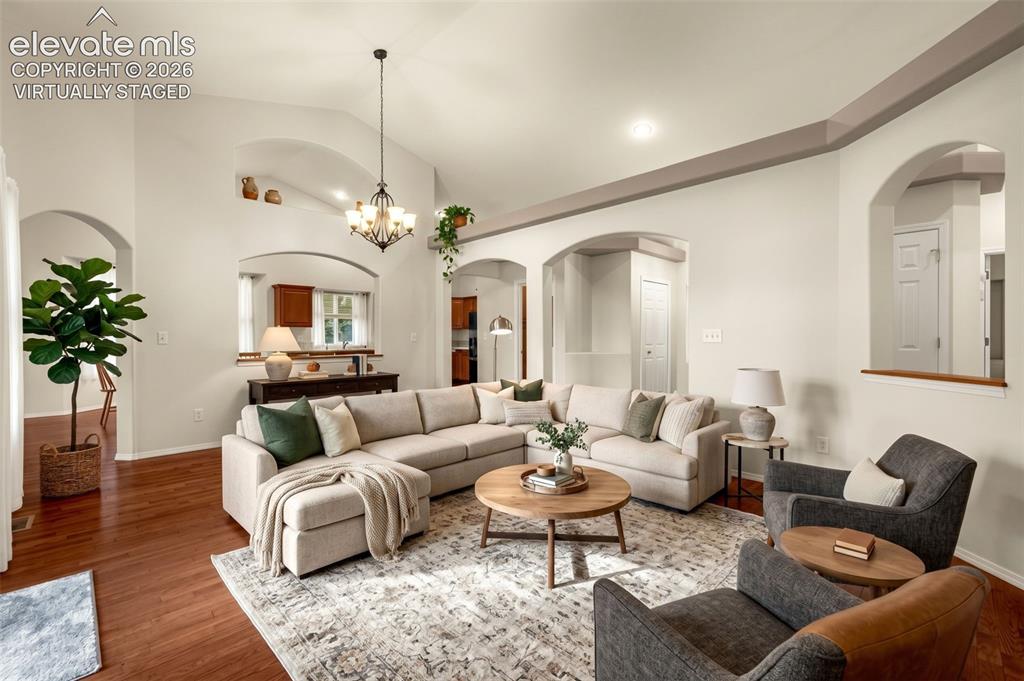 Image 7 of 50: Virtually Staged - Formal Living Room & Dining Room