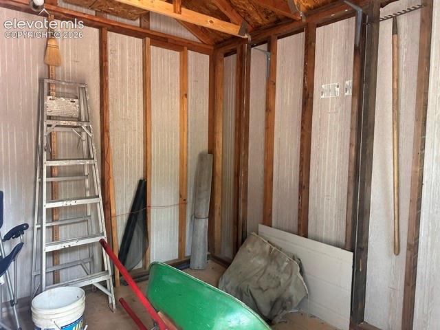 Image 16 of 21: Inside the Storage Shed