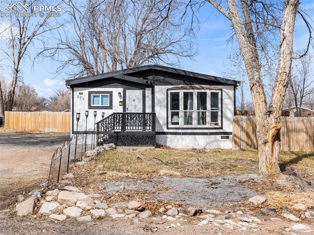 Caption: View of front of property