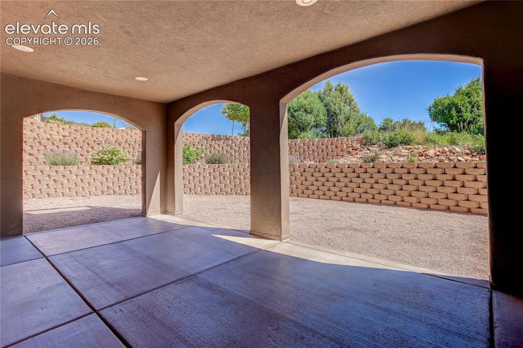 Image 31 of 37: Covered patio off of family room