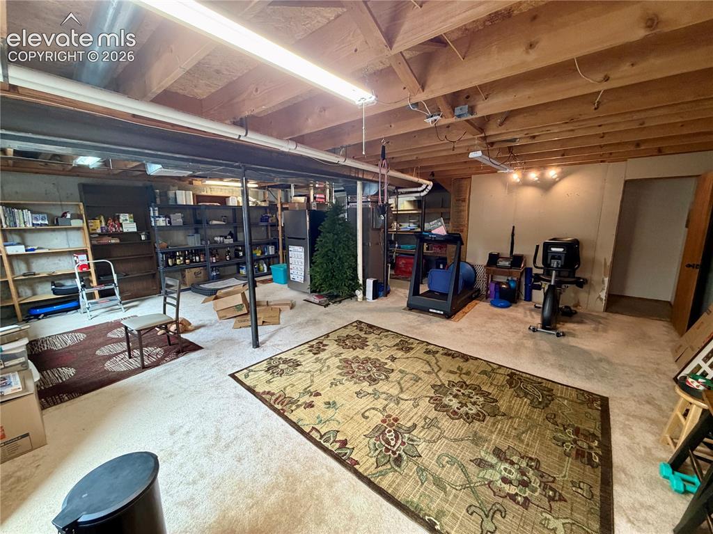 Image 44 of 49: Large Open Unfinished Basement. Newer 