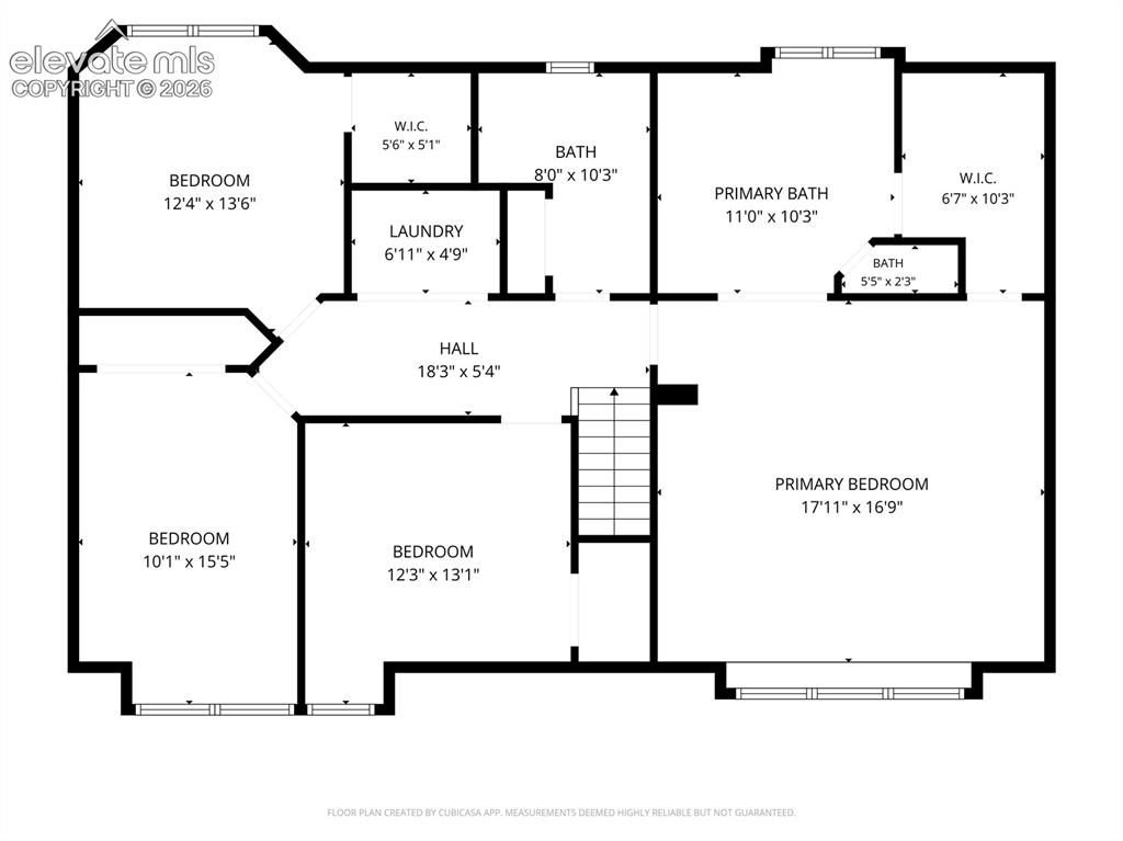 Image 48 of 49: Upstairs Floor plan