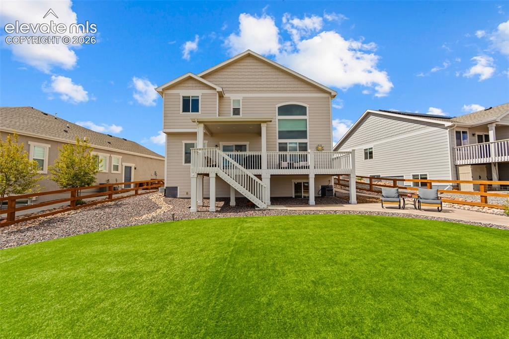 Image 37 of 46: Large Backyard is easy to care for year round!