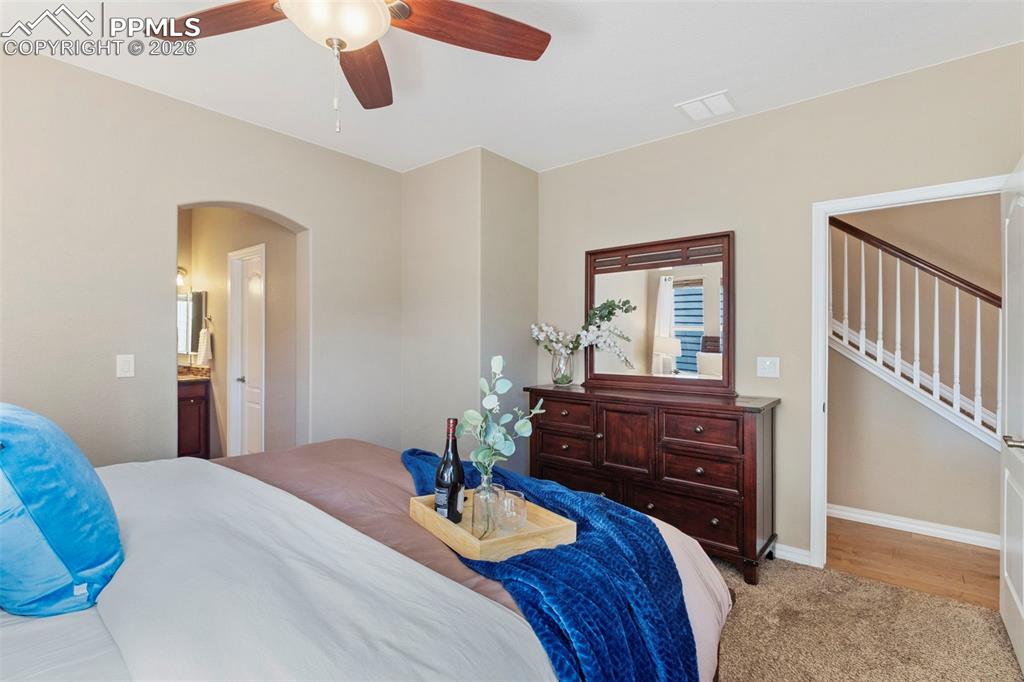 Image 24 of 45: Private primary bathroom with walk in closet