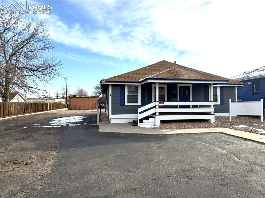 Caption: Front of Structure