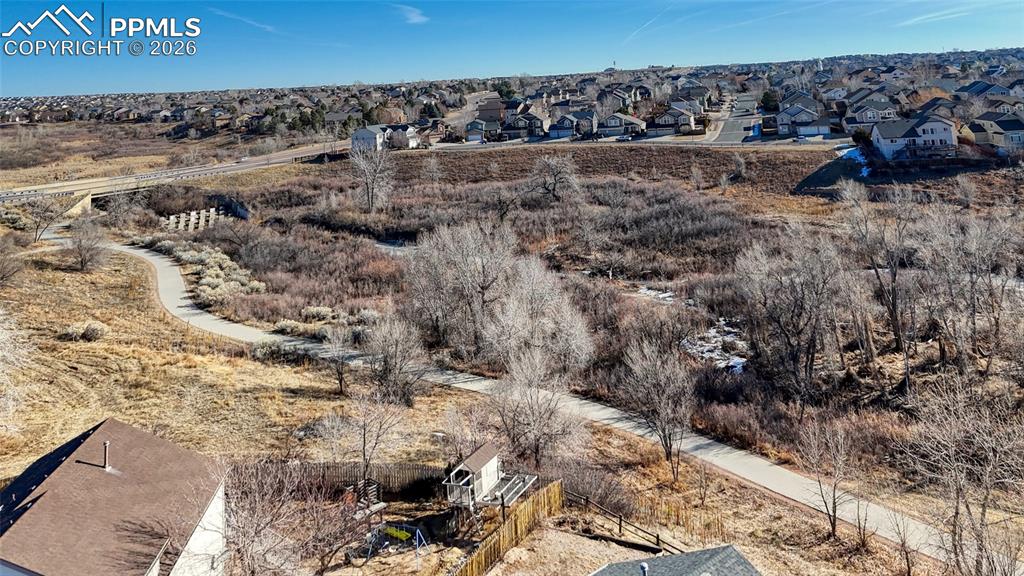 Image 43 of 46: Aerial view of property