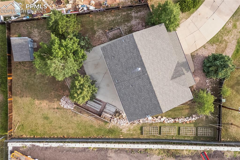Image 30 of 38: View from above of property
