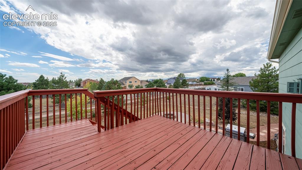 Image 10 of 42: Deck, Pikes Peak view!