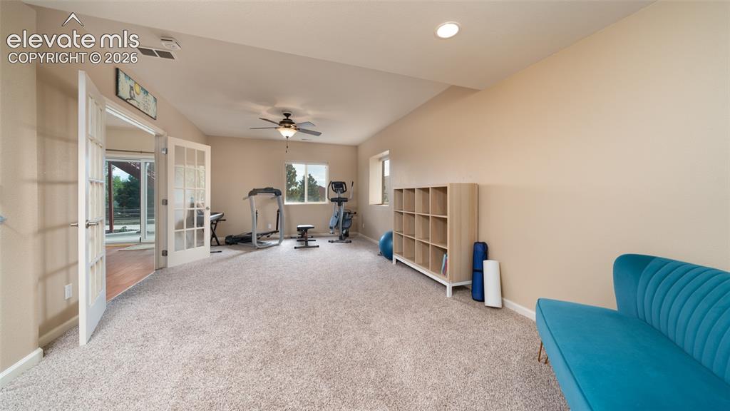 Image 29 of 42: Bedroom, exercise, crafting