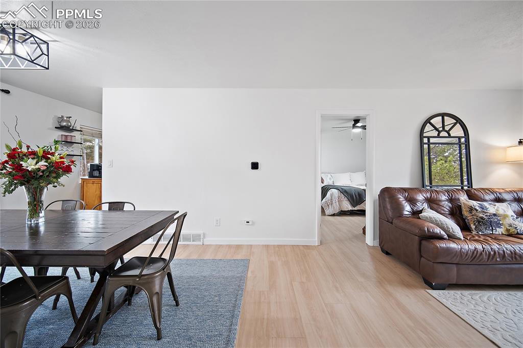 Image 7 of 44: Open concept living and dining space.