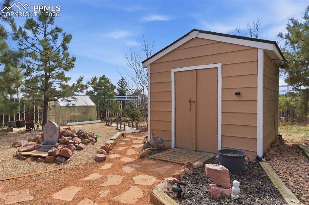 Image 38 of 50: Shed with power