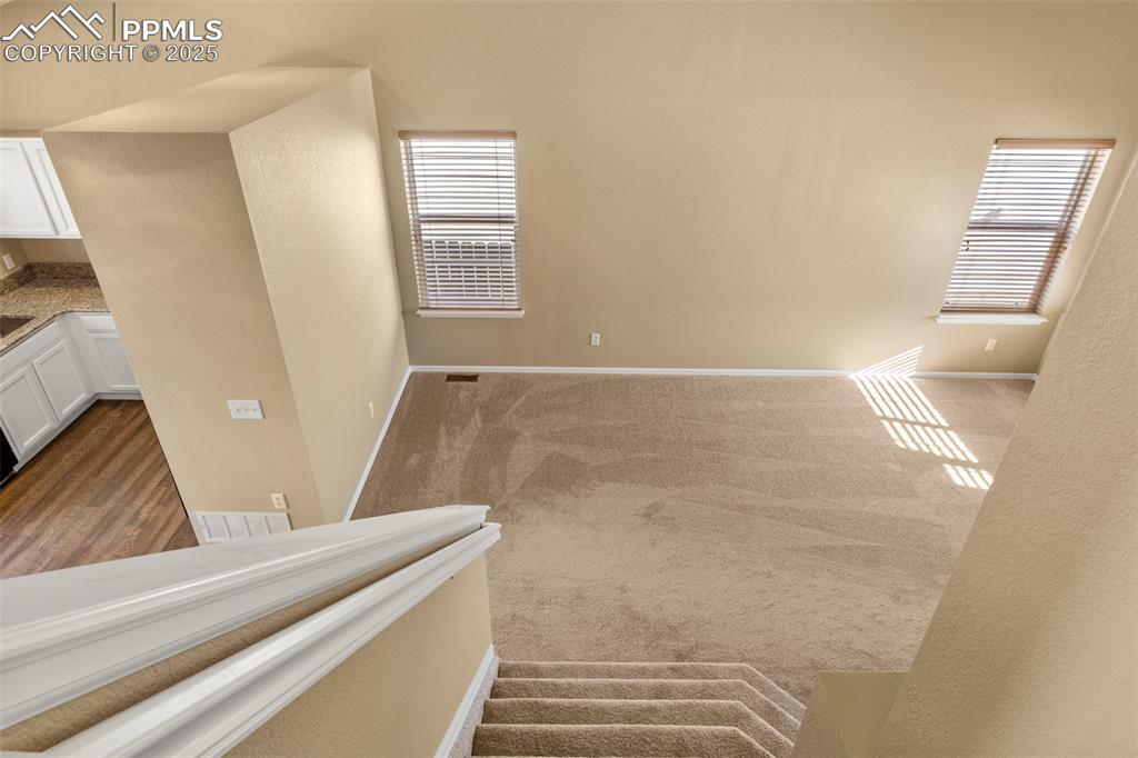 Image 6 of 25: Upstairs level looking down to main level