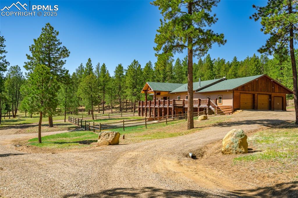 Image 5 of 40: View of horse barn