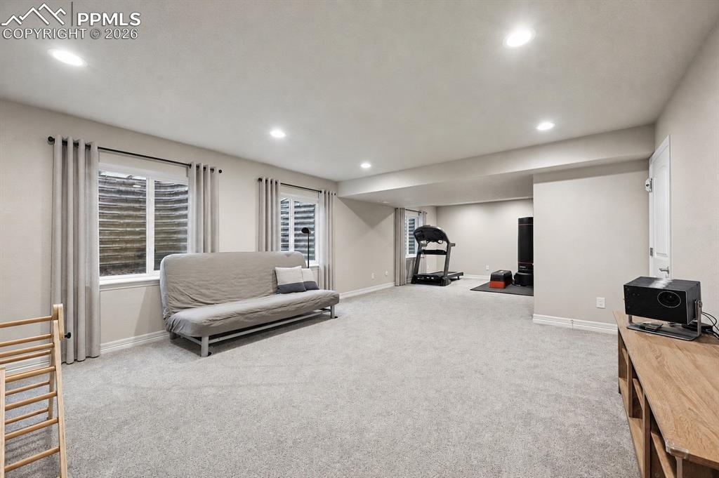 Image 26 of 40: basement family room
