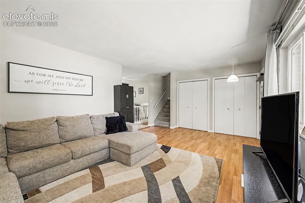Image 4 of 44: Luxury vinyl flowing, neutral paint and two closets to provide ample storag