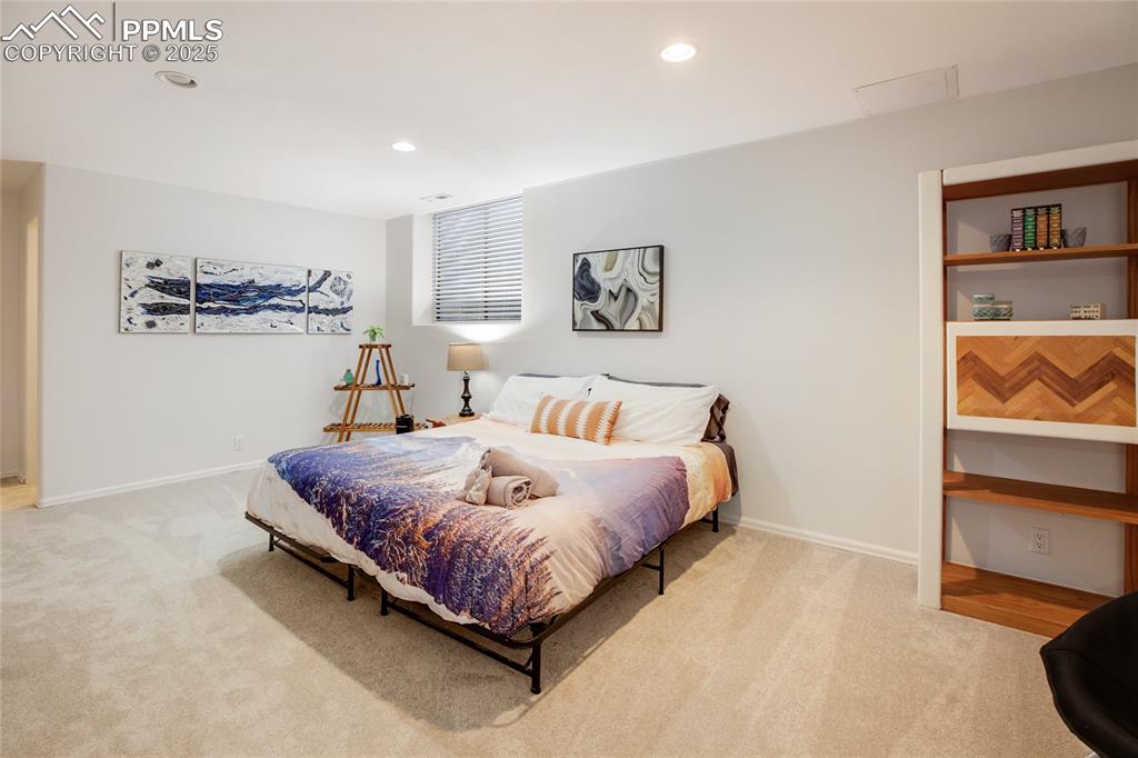 Image 36 of 47: Bedroom featuring carpet floors and recessed lighting
